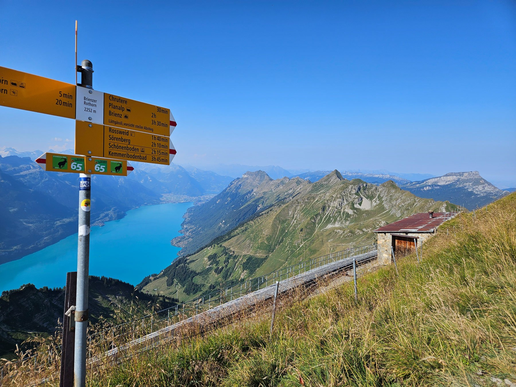 Wanderung Brienzer Rothorn – Planalp via Lättgässli und Chruterenpass